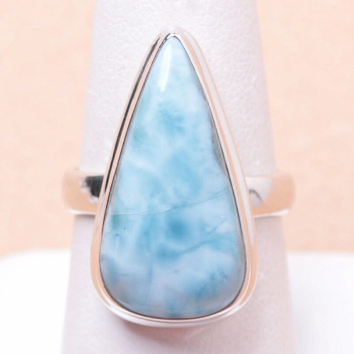 Larimar prsten stříbro Ag 925 LOT140 - 57 mm (US 8)