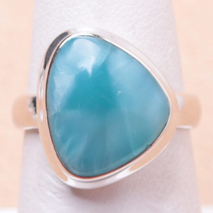 Larimar prsten stříbro Ag 925 LOT142 - 54 mm (US 7)