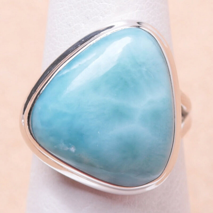 Larimar prsten stříbro Ag 925 LOT145 - 52 mm (US 6)