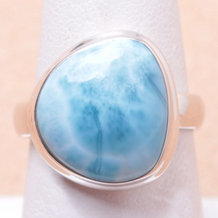 Larimar prsten stříbro Ag 925 LOT148 - 56 mm (US 7