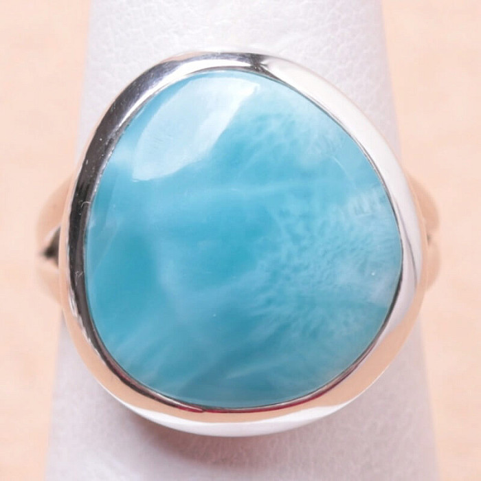 Larimar prsten stříbro Ag 925 LOT151 - 52 mm (US 6)