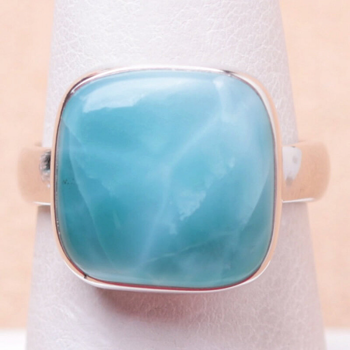 Larimar prsten stříbro Ag 925 LOT152 - 54 mm (US 7)