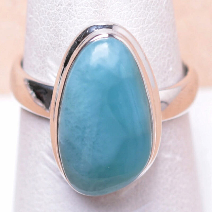 Larimar prsten stříbro Ag 925 LOT17 - 57 mm (US 8)