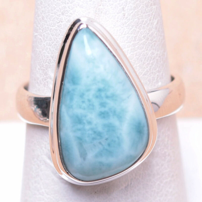 Larimar prsten stříbro Ag 925 LOT18 - 57 mm (US 8)