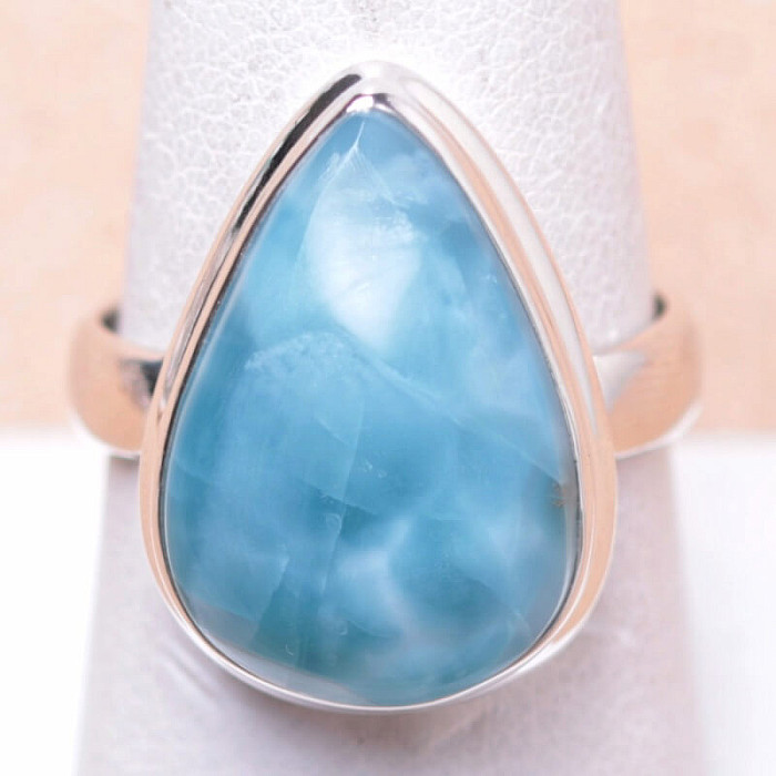 Larimar prsten stříbro Ag 925 LOT19 - 57 mm (US 8)