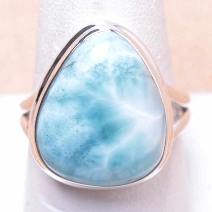 Larimar prsten stříbro Ag 925 LOT20 - 62 mm (US 10)