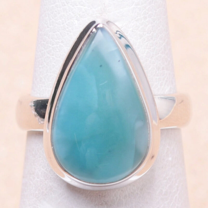 Larimar prsten stříbro Ag 925 LOT35 - 52 mm (US 6)