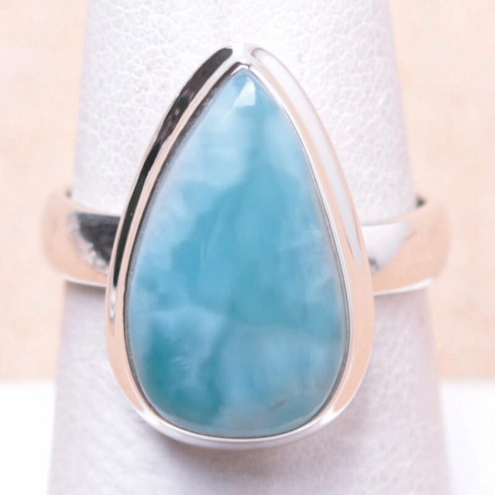 Larimar prsten stříbro Ag 925 LOT4 - 54 mm (US 7)