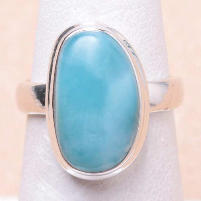 Larimar prsten stříbro Ag 925 LOT55 - 52 mm (US 6)