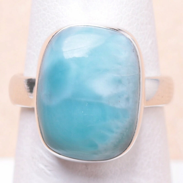 Larimar prsten stříbro Ag 925 LOT58 - 54 mm (US 7)