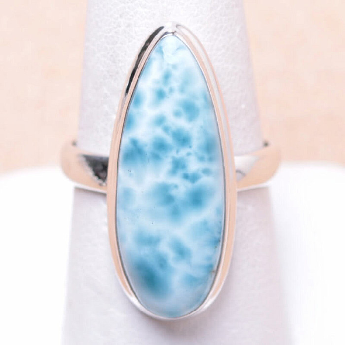 Larimar prsten stříbro Ag 925 LOT6 - 59 mm (US 9)