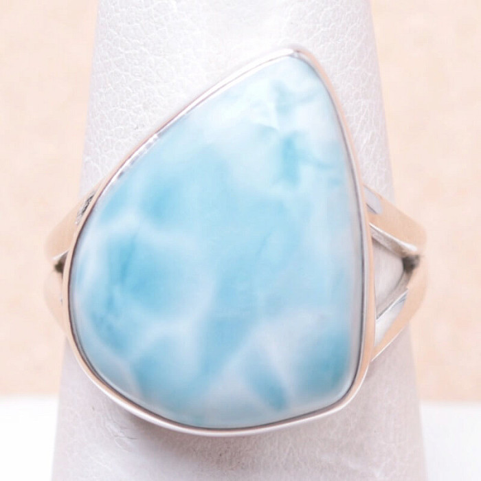 Larimar prsten stříbro Ag 925 LOT61 - 55 mm (US 7