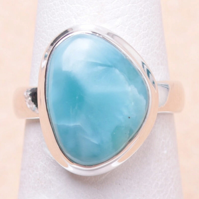 Larimar prsten stříbro Ag 925 LOT78 - 52 mm (US 6)