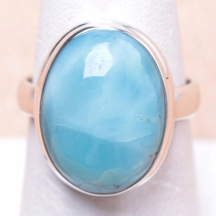 Larimar prsten stříbro Ag 925 LOT8 - 57 mm (US 8)