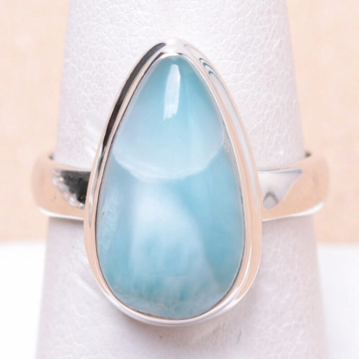 Larimar prsten stříbro Ag 925 LOT86 - 57 mm (US 8)