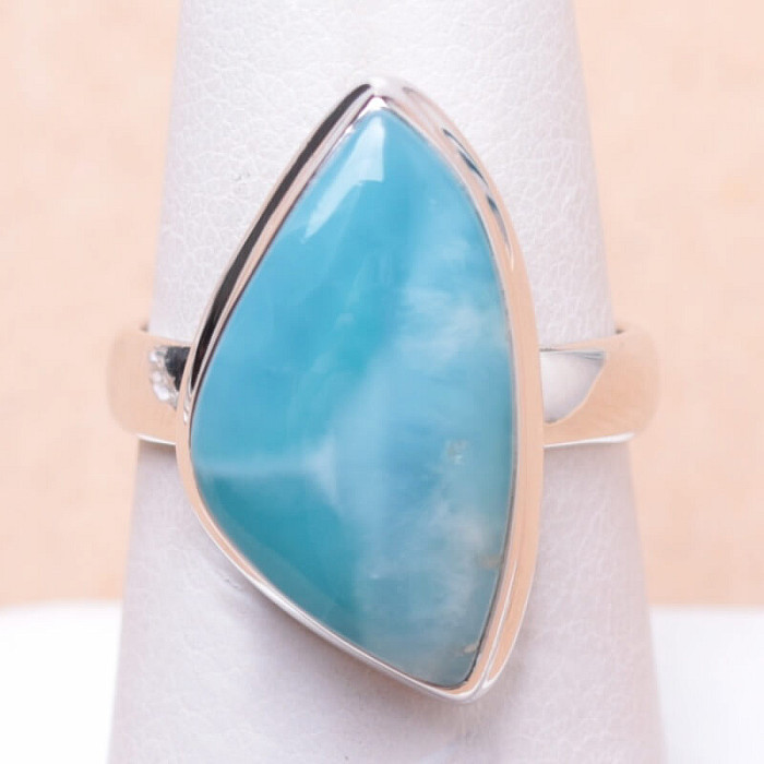 Larimar prsten stříbro Ag 925 LOT88 - 54 mm (US 7)