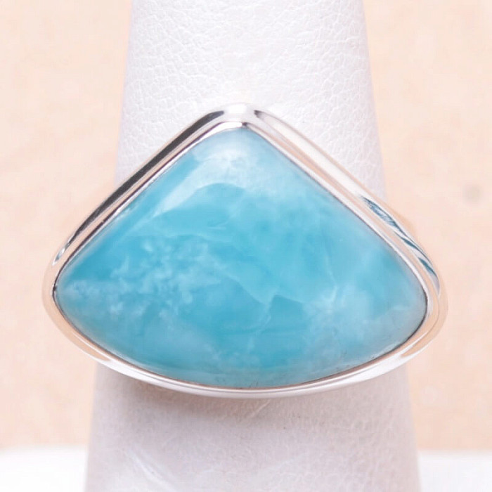 Larimar prsten stříbro Ag 925 LOT90 - 52 mm (US 6)