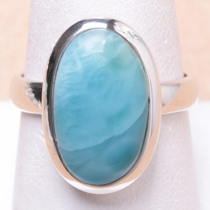 Larimar prsten stříbro Ag 925 LOT92 - 59 mm (US 9)