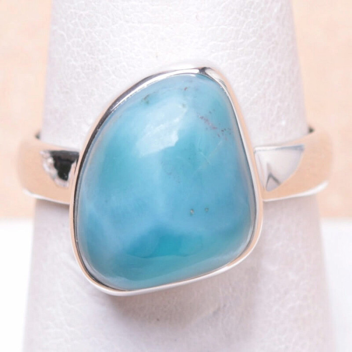 Larimar prsten stříbro Ag 925 LOT93 - 57 mm (US 8)