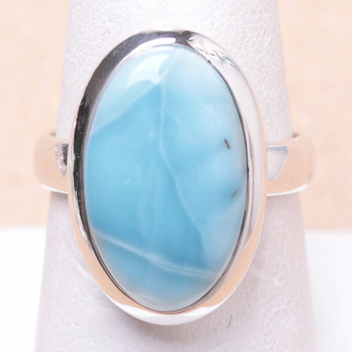 Larimar prsten stříbro Ag 925 LOT95 - 57 mm (US 8)