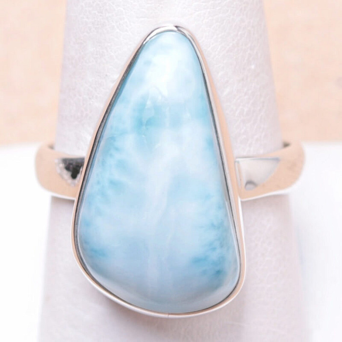 Larimar prsten stříbro Ag 925 LOT97 - 62 mm (US 10)