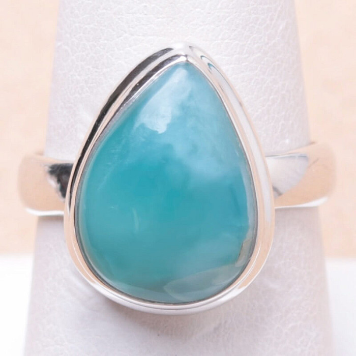 Larimar prsten stříbro Ag 925 LOT104 - 57 mm (US 8)