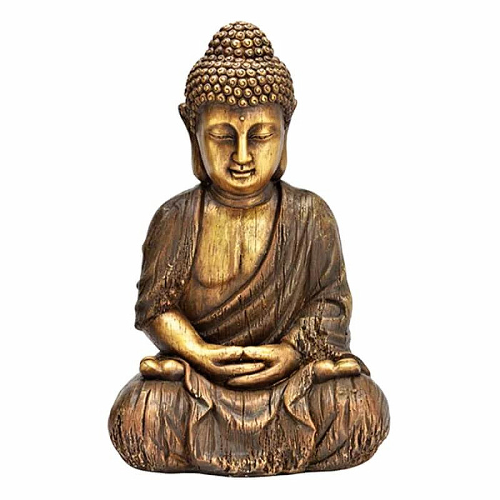 Buddha japonská soška hnědá 47 cm - 47 cm