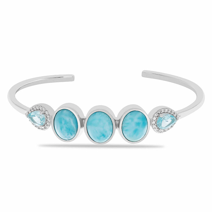 Larimar náramek stříbro Ag 925 VBN056041 - 13