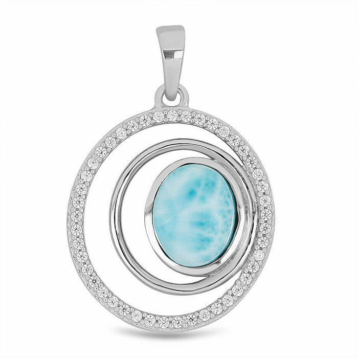 Larimar přívěsek stříbro Ag 925 VP056020 - 2