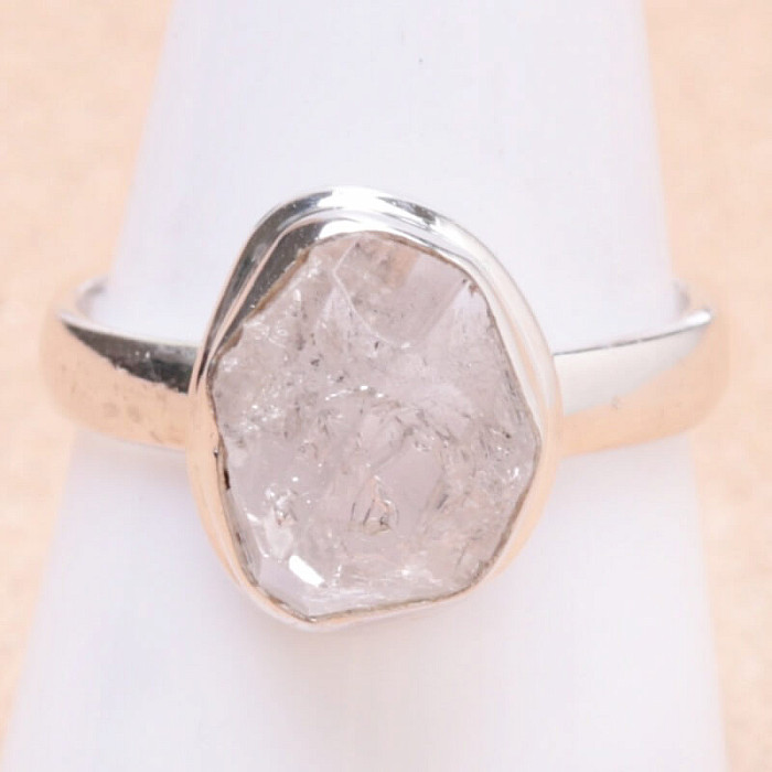 Herkimer diamant prsten stříbro Ag 925 16134 - 59 mm (US 9)