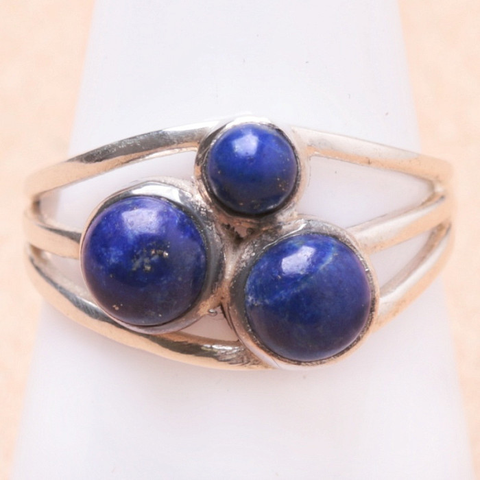 Lapis Lazuli prsten stříbro Ag 925 56337 - 56 mm (US 7