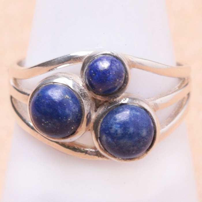 Lapis Lazuli prsten stříbro Ag 925 U7875 - 56 mm (US 7