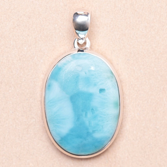 Larimar přívěsek stříbro Ag 925 LOT193 - 3 cm