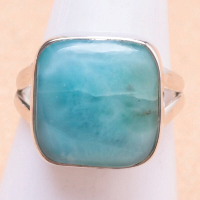 Larimar prsten stříbro Ag 925 LOT155 - 57 mm (US 8)