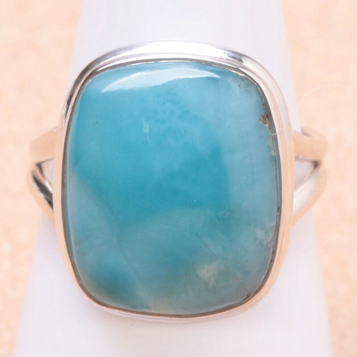 Larimar prsten stříbro Ag 925 LOT157 - 59 mm (US 9)