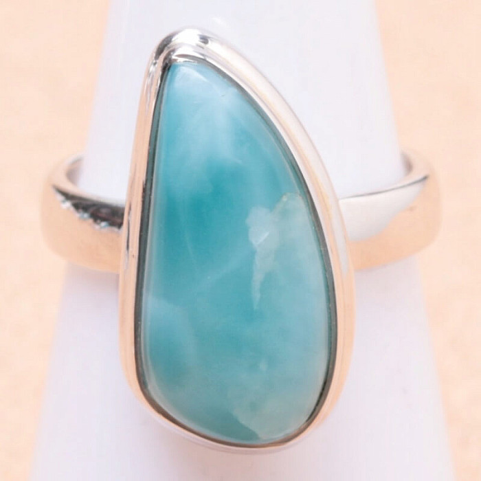 Larimar prsten stříbro Ag 925 LOT159 - 52 mm (US 6)