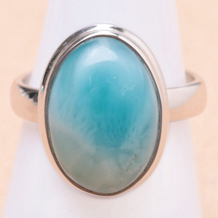 Larimar prsten stříbro Ag 925 LOT160 - 57 mm (US 8)