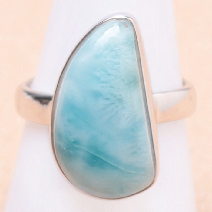 Larimar prsten stříbro Ag 925 LOT162 - 59 mm (US 9)