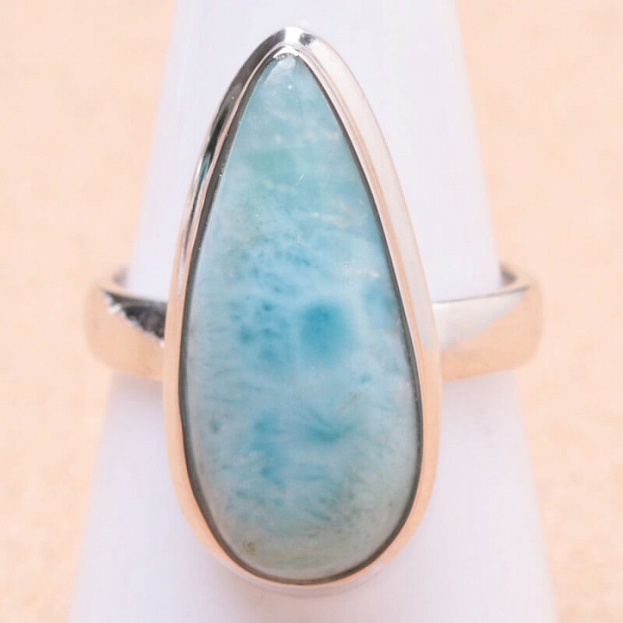 Larimar prsten stříbro Ag 925 LOT164 - 56 mm (US 7