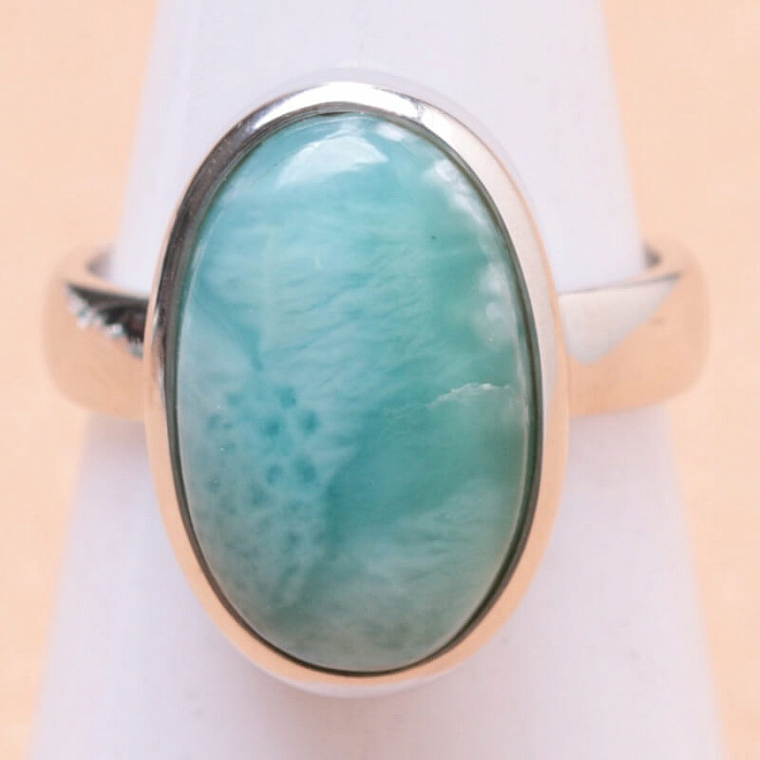 Larimar prsten stříbro Ag 925 LOT165 - 52 mm (US 6)