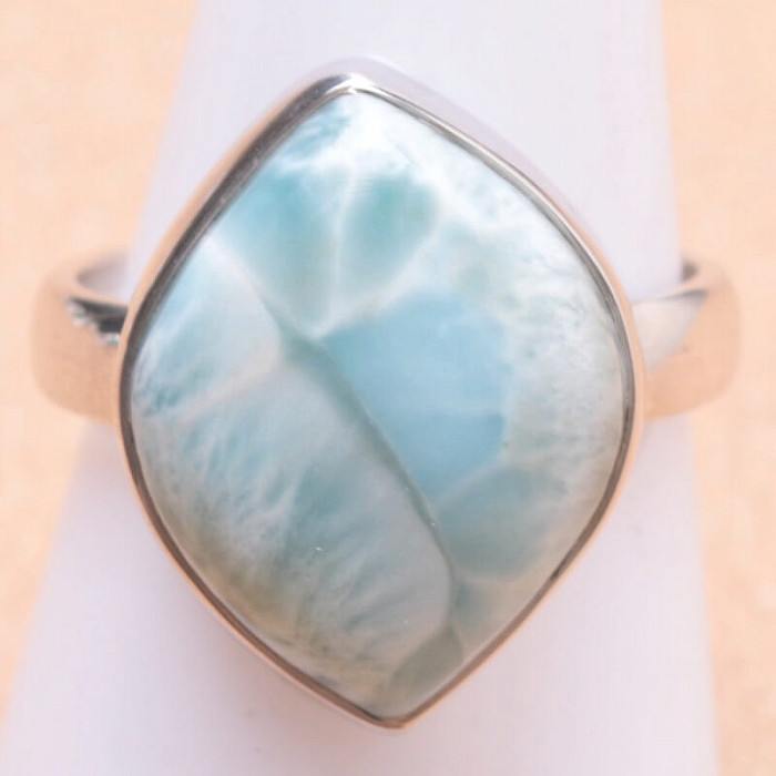 Larimar prsten stříbro Ag 925 LOT166 - 59 mm (US 9)