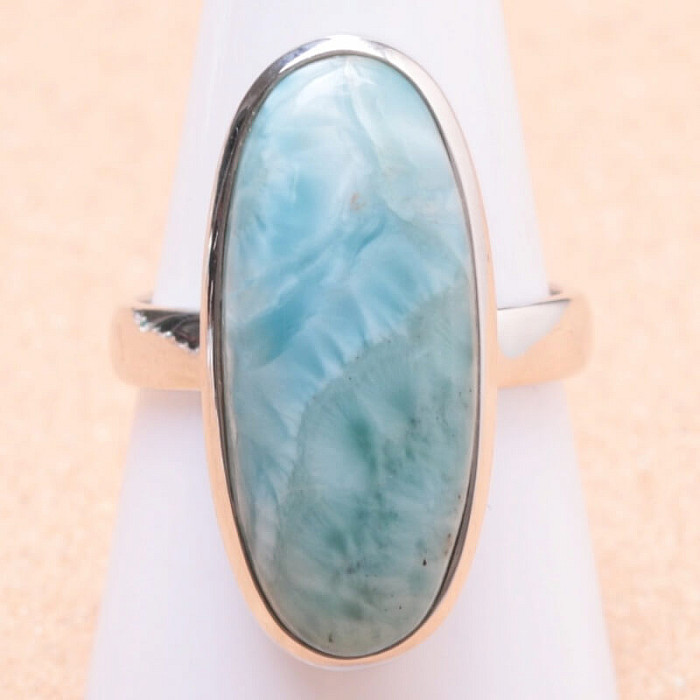 Larimar prsten stříbro Ag 925 LOT167 - 59 mm (US 9)