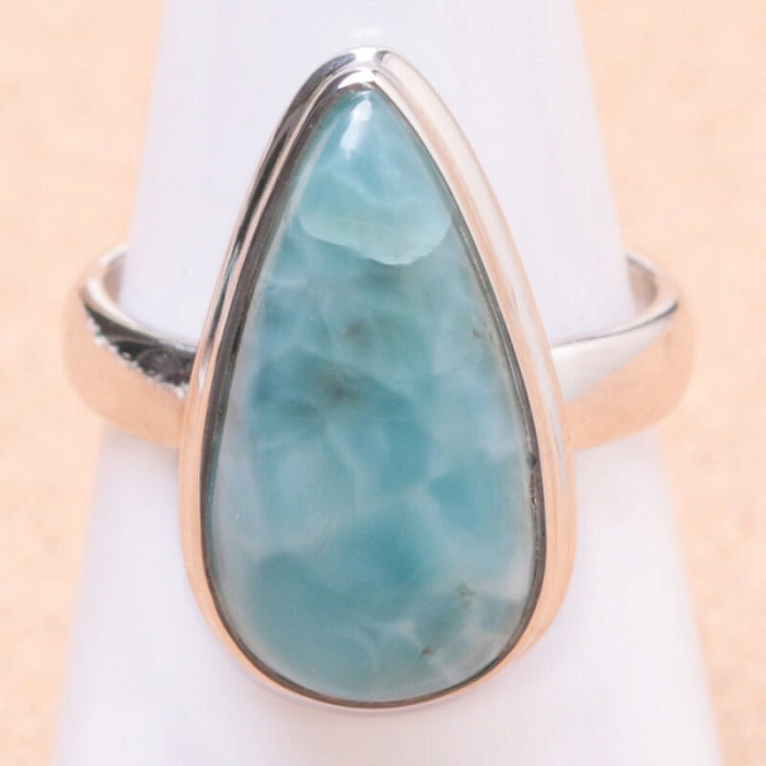 Larimar prsten stříbro Ag 925 LOT169 - 56 mm (US 7