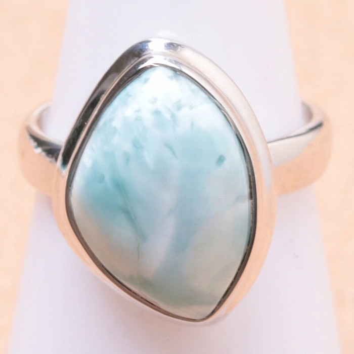 Larimar prsten stříbro Ag 925 LOT170 - 54 mm (US 7)