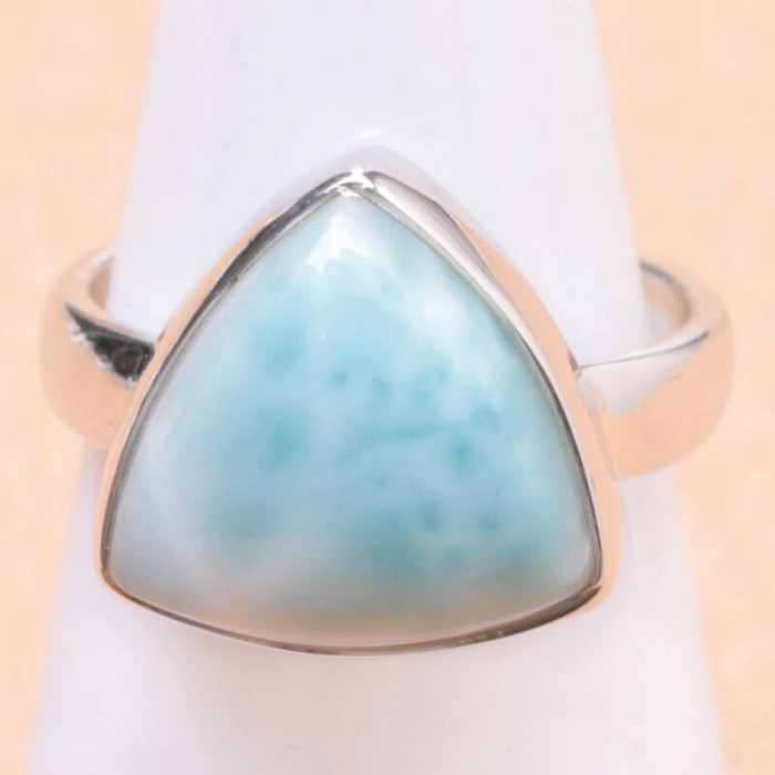 Larimar prsten stříbro Ag 925 LOT176 - 51 mm (US 5