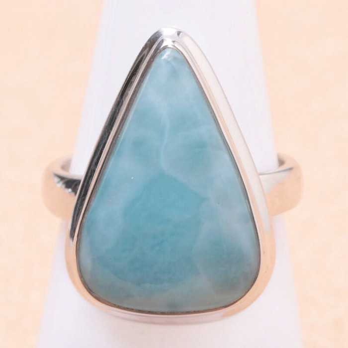 Larimar prsten stříbro Ag 925 LOT178 - 54 mm (US 7)