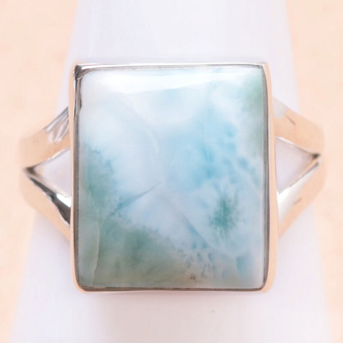 Larimar prsten stříbro Ag 925 LOT183 - 56 mm (US 7