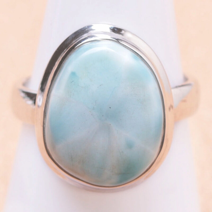 Larimar prsten stříbro Ag 925 LOT184 - 57 mm (US 8)