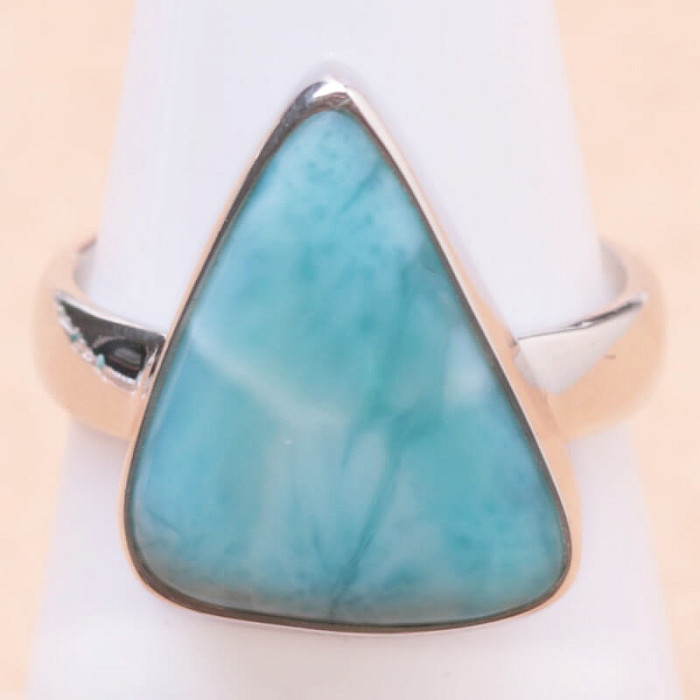 Larimar prsten stříbro Ag 925 LOT185 - 54 mm (US 7)