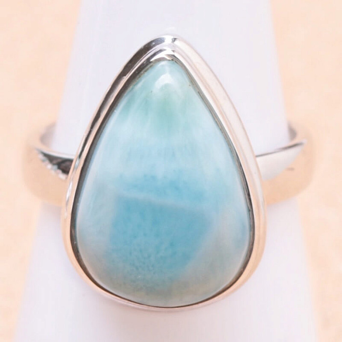 Larimar prsten stříbro Ag 925 LOT187 - 54 mm (US 7)